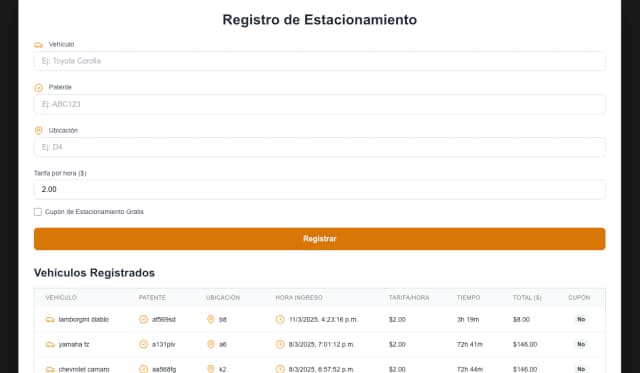 Parking Registration